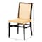 Baxton Studio Lingga Modern Bohemian Dark Brown Mahogany Wood and Natural Rattan Dining Chair 228-13101-ZORO - alternate 9